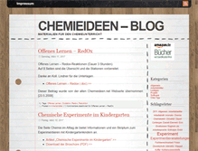 Tablet Screenshot of chemieideen.net